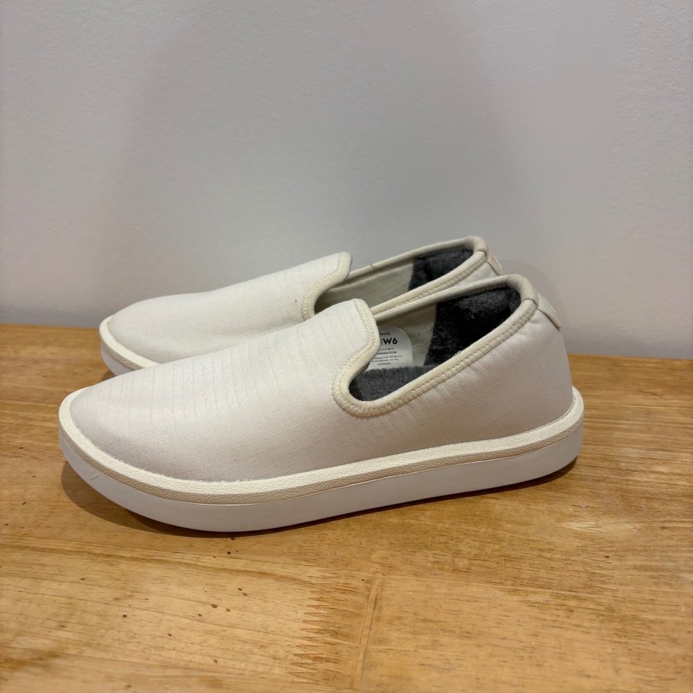 Allbirds Wool Lounger Slip On Shoes Womens White Size 6 Comfort Casual Sneakers
